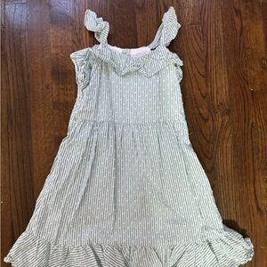 Striped Green Kids Dress